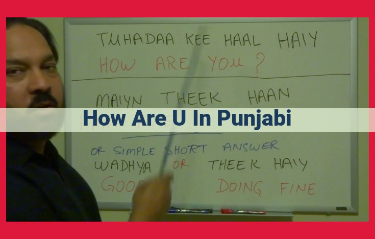 How to Say "How Are You?" in Punjabi: A Guide to Greetings and Etiquettes