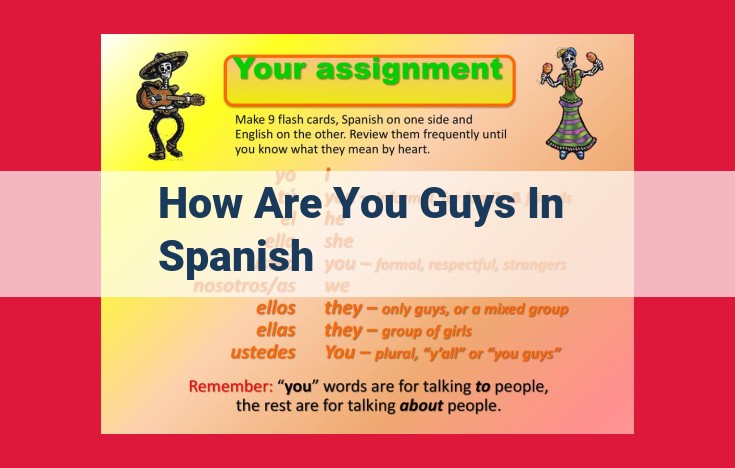 How to Ask "How Are You?" in Spanish: A Guide to Pronoun Usage and Common Responses