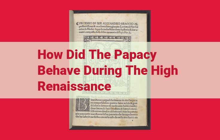 High Renaissance Papacy: Patronage, Conflict, and the Protestant Reformation