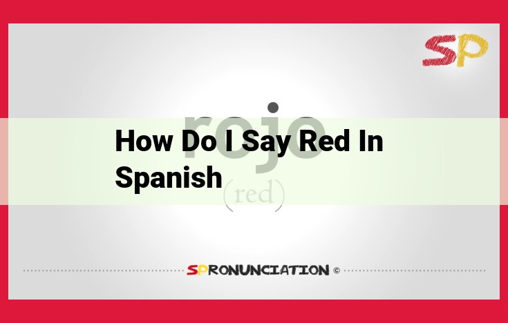 Mastering "Red" in Spanish: Etymology, Significance, and Cultural Impact