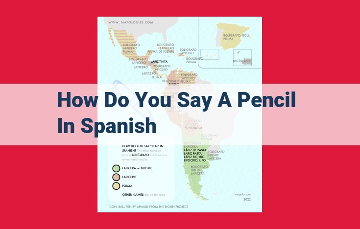 Spanish Word for Pencil: Comprehensive Guide to "Lápiz" and Related Terms