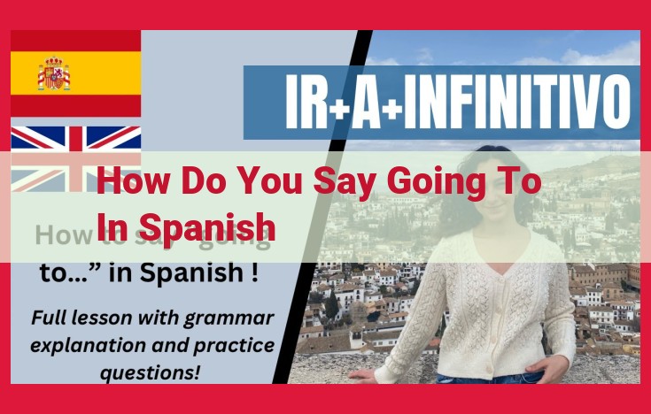 Mastering "Going to" in Spanish: A Guide to "Ir + A" and "Estar Por"