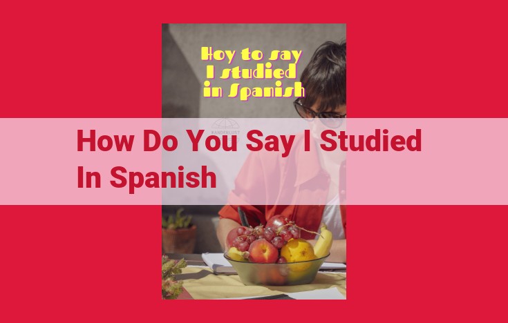 Mastering Spanish: Expressing "I Studied" Using the Preterite Tense