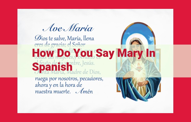 Optimized Title: Complete Guide: How to Translate "Mary" to Spanish and Its Meaning