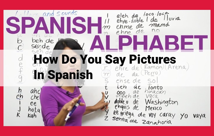 Spanish Translation for "Pictures": Fotos