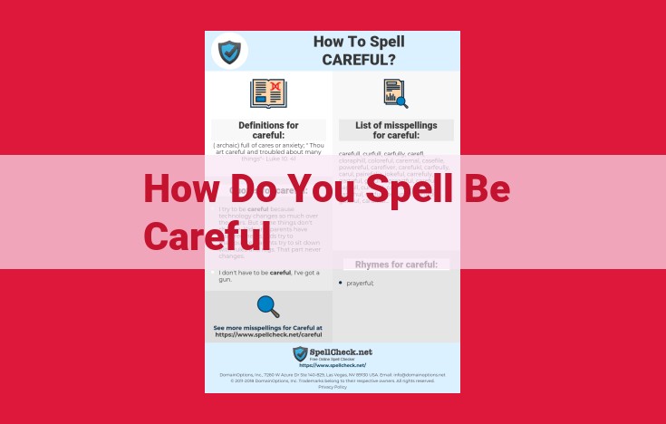 Essential Spelling Tips: Remember the "E" in "Be" and the "U" in "Careful"