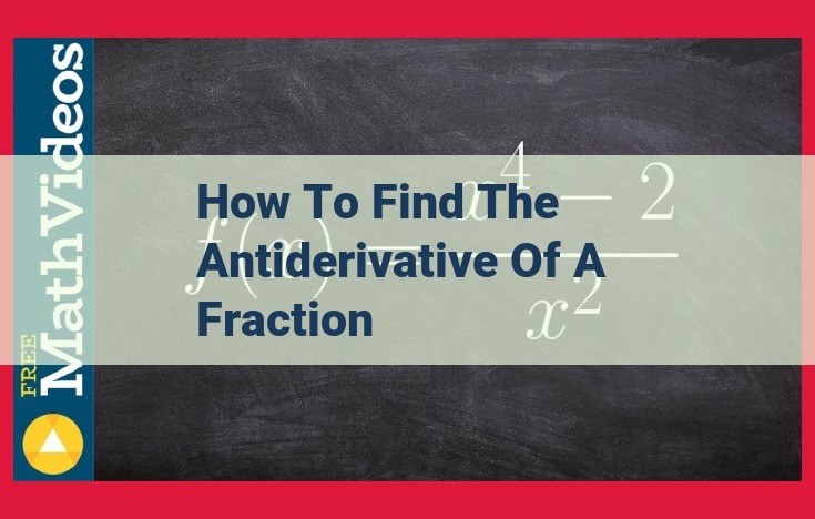 Mastering Antiderivatives of Fractions: A Comprehensive Guide to Partial Fraction Decomposition