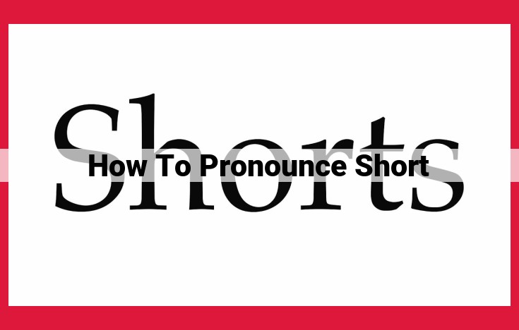 Mastering the Short "O" Pronunciation