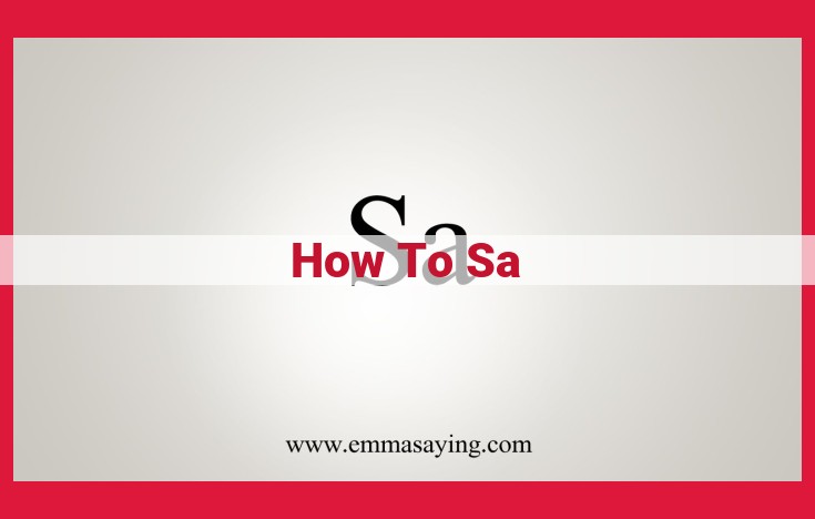 Understanding the "How to SA" Concept: Collaborating to End Sexual and Domestic Violence