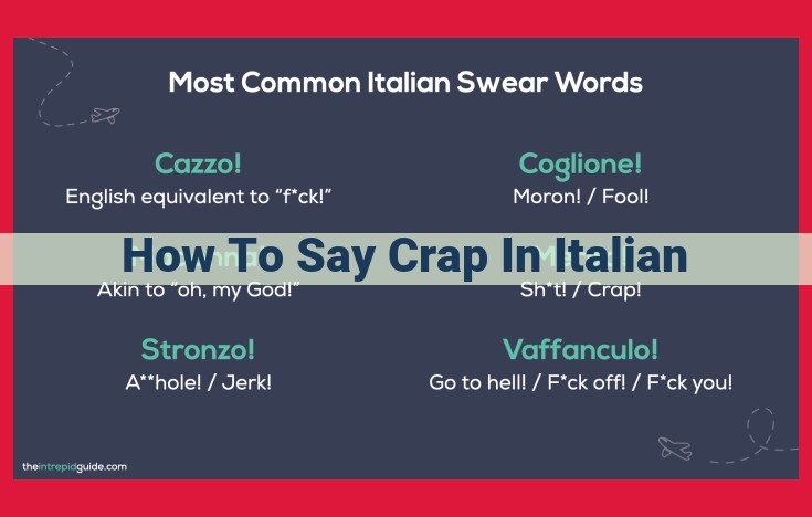 Expressing "Crap" in Italian: Using "Merda" in Informal Situations