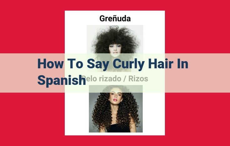 Expert Guide: "Pelo Rizado" - Definition, Care, and Styling for Curly Hair