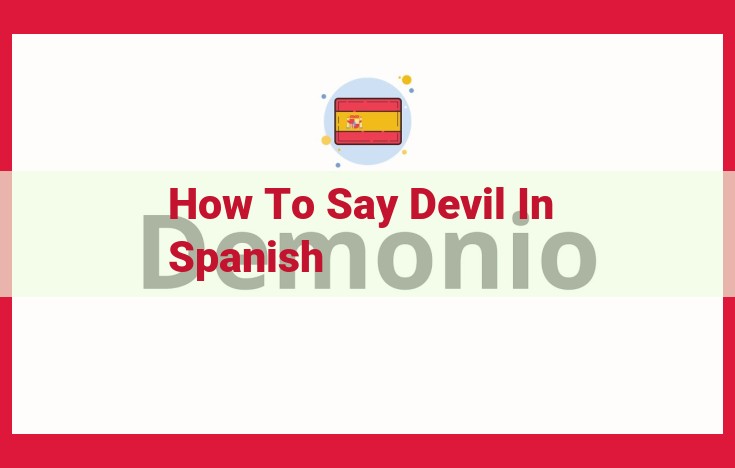 Entities Strongly Associated with the Concept of "Devil" in Spanish