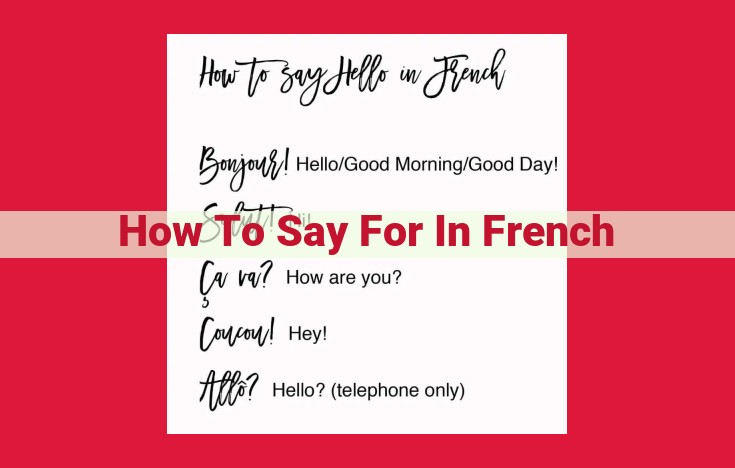 Ultimate Guide to Translating "For" in French: Contextual Usage Explained