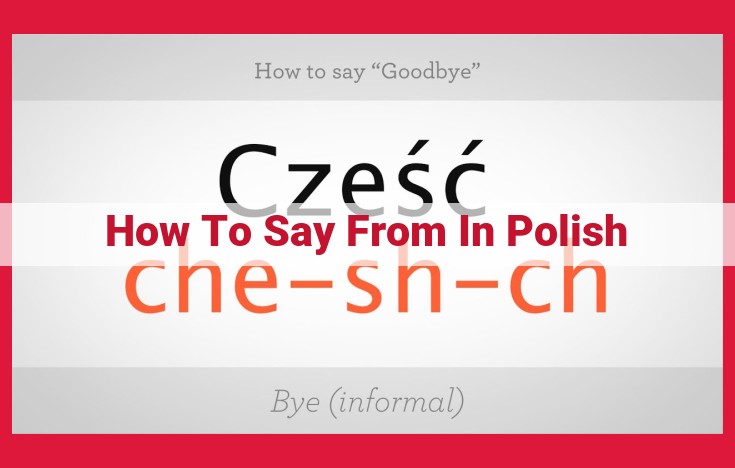 Mastering the Polish Preposition "z": Expressing "From" with Precision