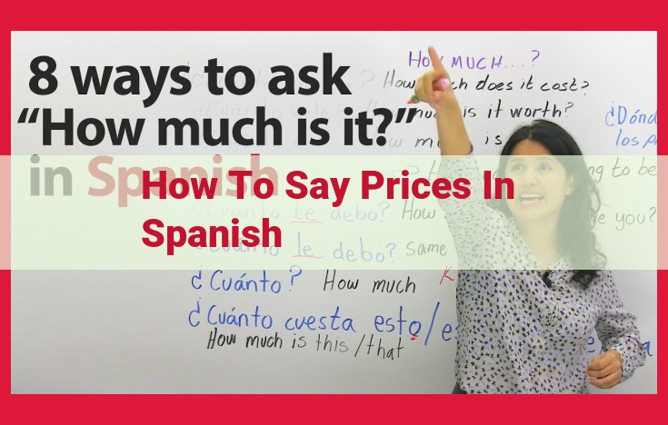 Mastering Spanish Prices: Essential Vocabulary and Expressions for Everyday Conversations