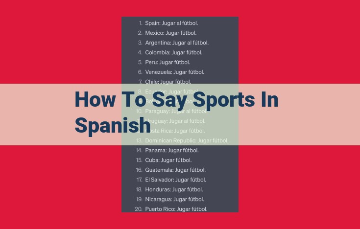 Mastering the Spanish Word for Sports: "Deportes" and Its Diverse Meanings