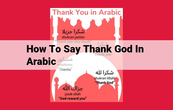 How to Express Gratitude in Arabic: The Meaning and Usage of "Alhamdulillah"