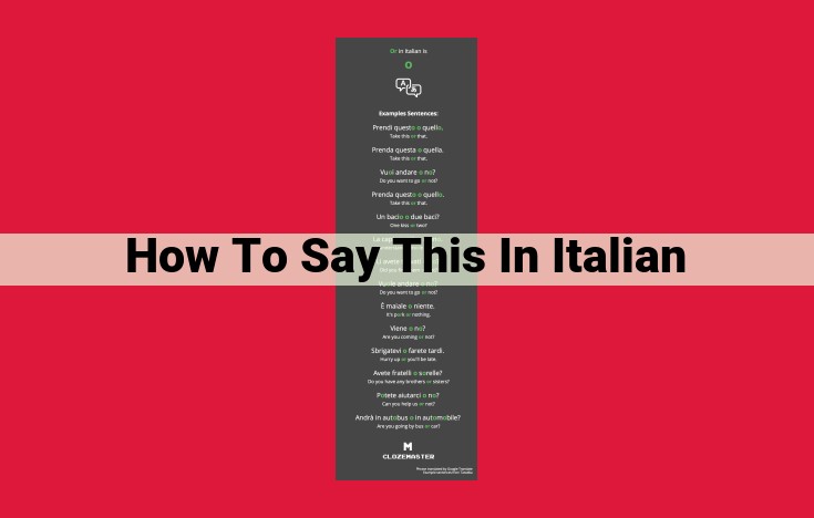 How to Express Speech and Sayings in Italian: A Comprehensive Guide