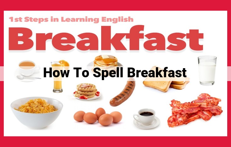 Master Spelling: Enhance Communication with Correct Breakfast Spelling