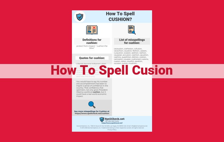 Master the Art of Spelling "Cushion": A Step-by-Step Guide to Spelling Accuracy