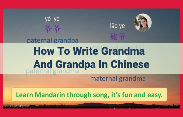 How to Address Grandparents in Chinese: A Comprehensive Guide