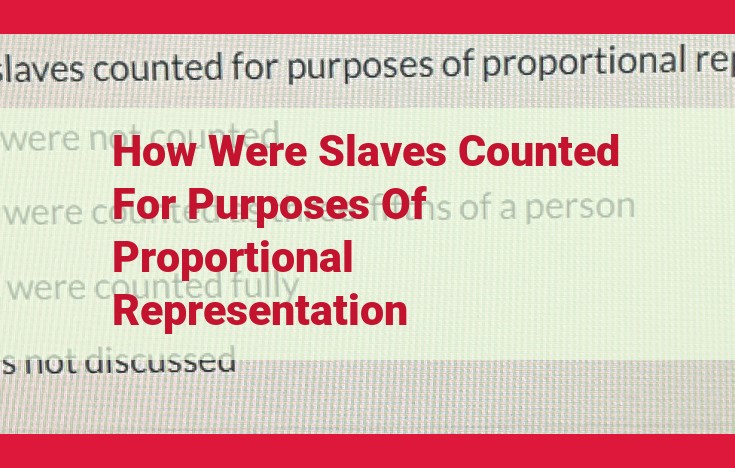 Three-Fifths Compromise: Unequal Representation and the Fueling of Sectional Tensions