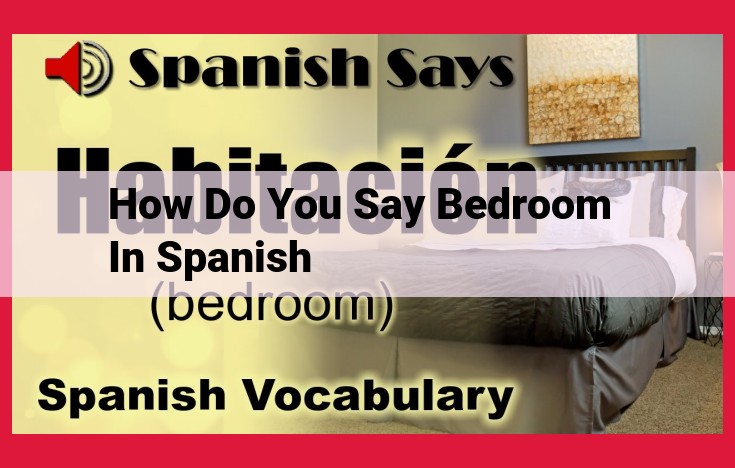 Optimized Title: Learn Essential Spanish Vocabulary: How to Say "Bedroom"