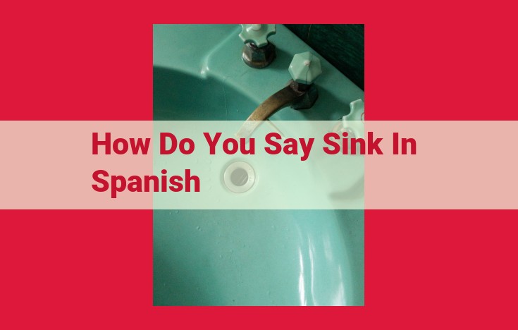 Understanding the Spanish Terminology for Sink Components: A Comprehensive Guide