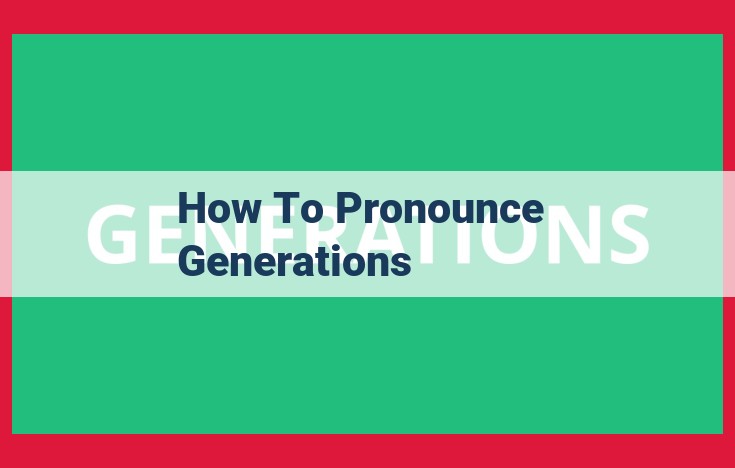 Unveiling the Linguistic Evolution of Pronunciation: Exploring Generational Variations