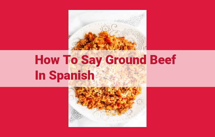Ground Beef in Spanish: Ultimate Translation Guide | Carne Molida & More