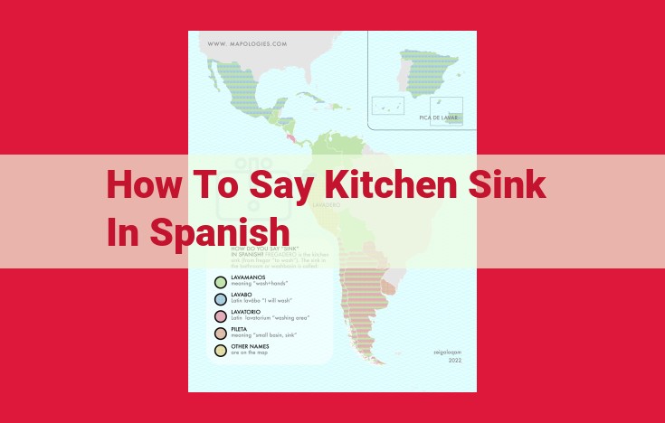 Spanish Translation for "Kitchen Sink": Fregadero