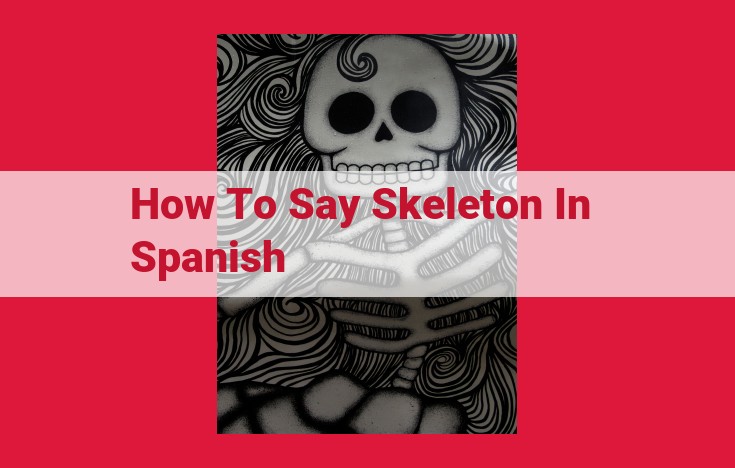 Spanish Word for "Skeleton": Esqueleto