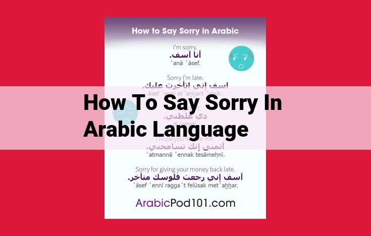 Arabic Apology Phrases: A Comprehensive Guide for Formal, Semi-Formal, and Informal Situations