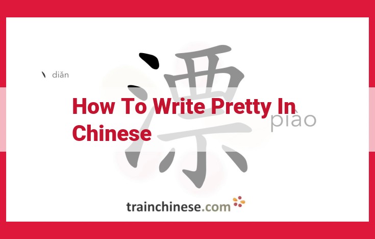 Transcribing "Pretty" in Chinese: A Guide to the Most Appropriate Characters for Beauty and Attractiveness